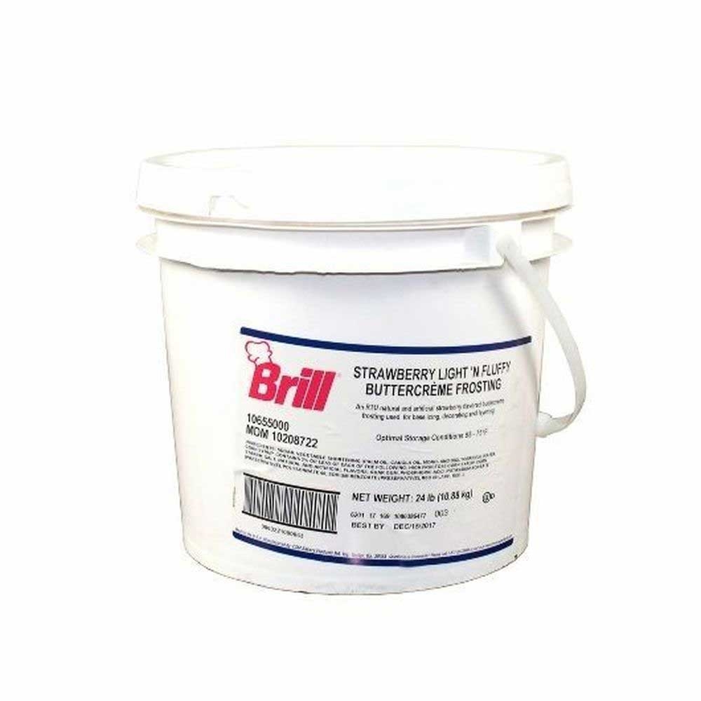 Brill Strawberry Buttercreme Frosting, 24 Pound