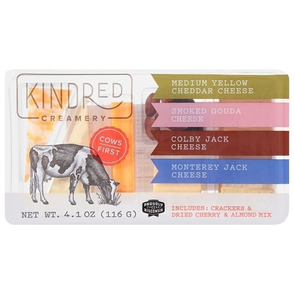 Kindred Creamery Selection Cheese Tray, 4.1 Ounce - 30 per case