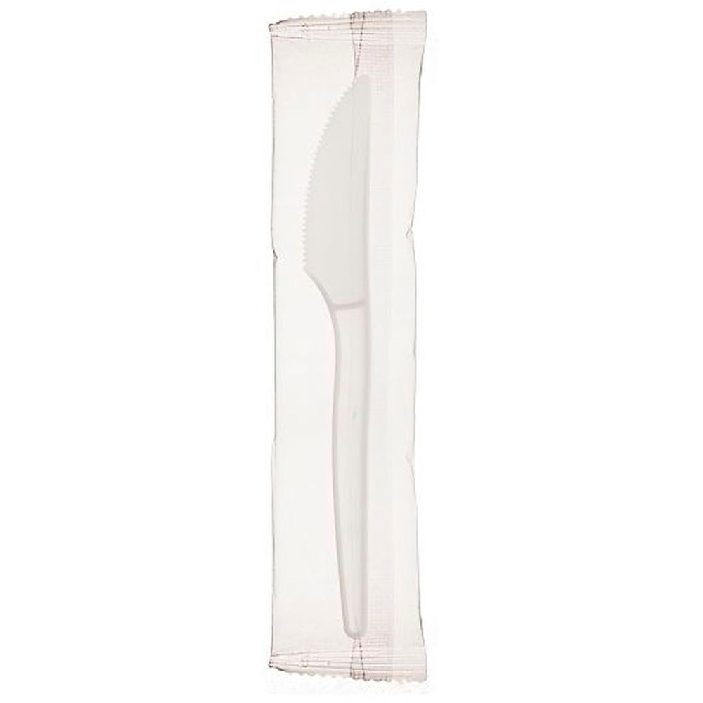 Ecosense 7 inch Individually Wrapped White PSM Knife, 750 count