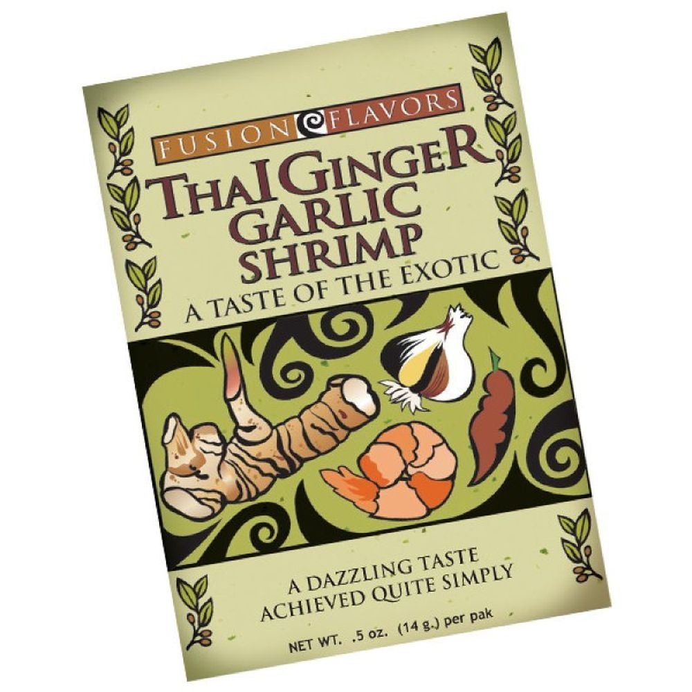 Fusion Flavors Thai Ginger Garlic Shrimp, 0.5 Ounce -- 12 per case