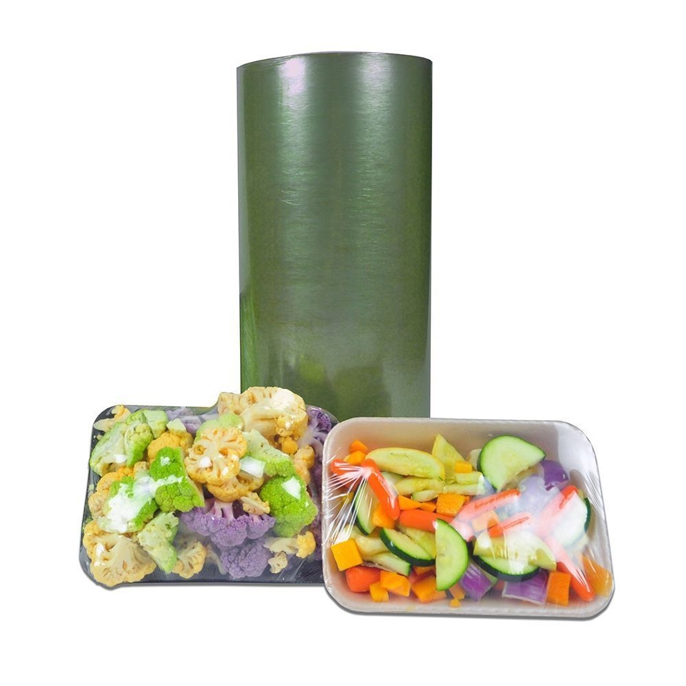 Red Rock Green Tint Dual Layer Produce Film Roll, 15 inch x 5000 Feet