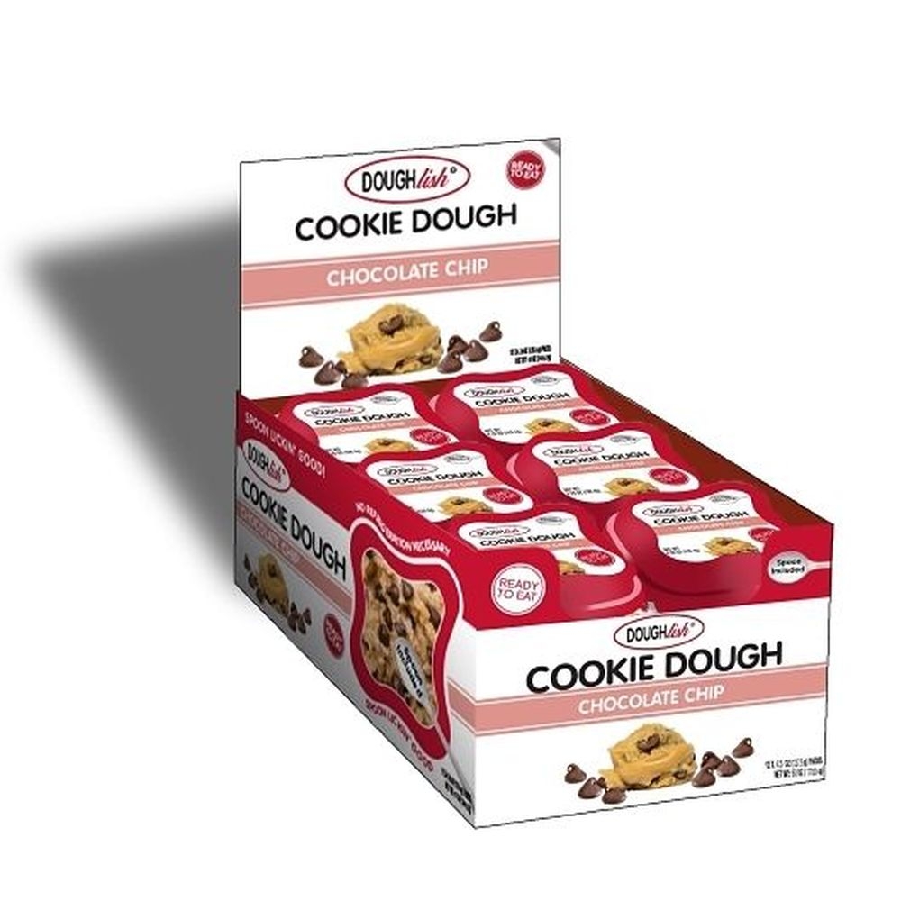 Doughlish Edible Chocolate Chip Cookie Dough, 4.5 Ounce -- 96 per case