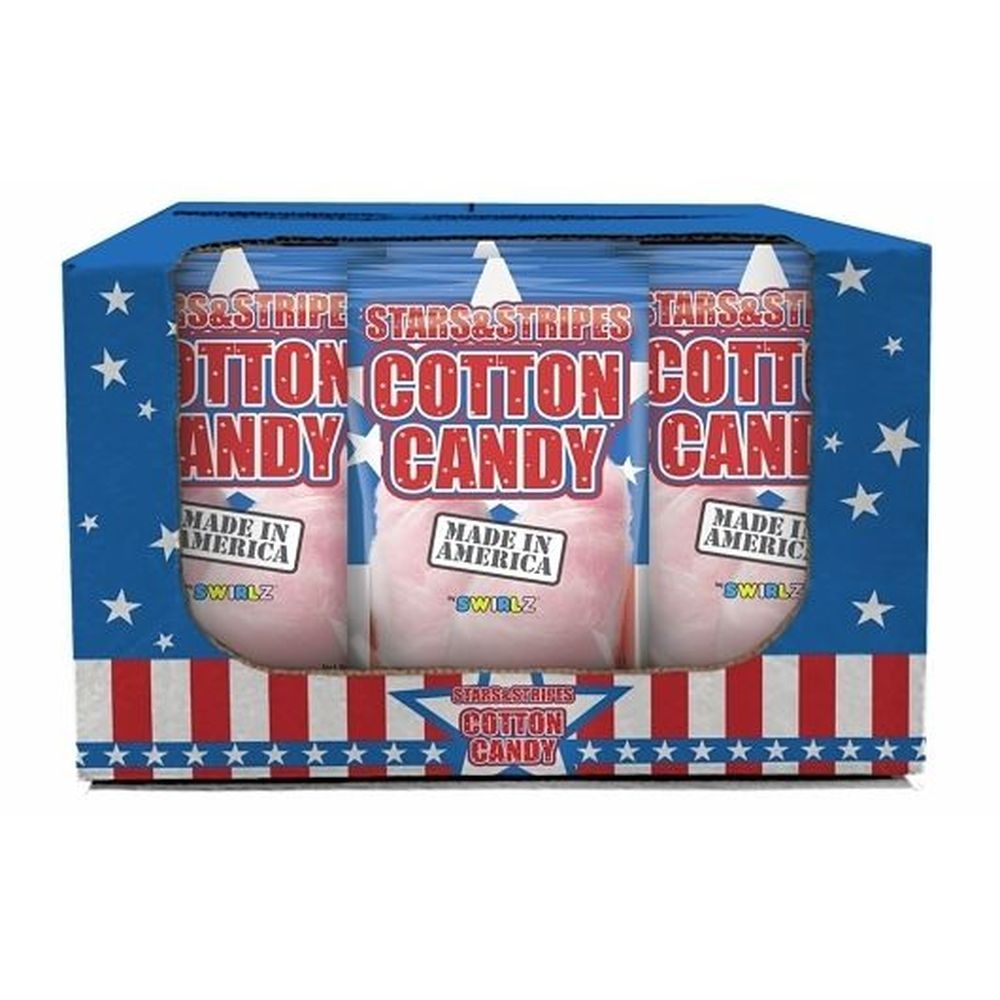 Stars and Stripes Cotton Candy, 3.1 Ounce -- 12 per case