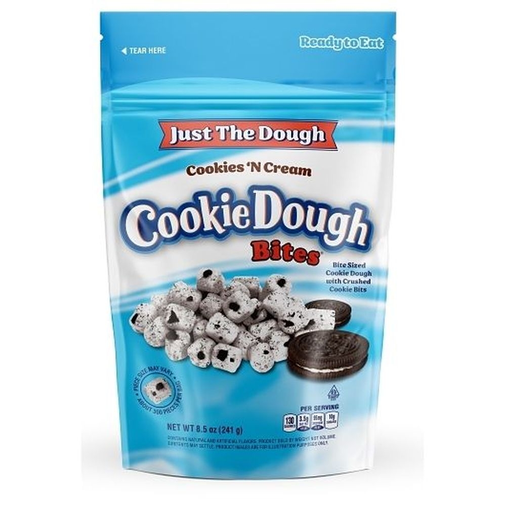 Cookie Dough Bites Just The Dough Cookies N Cream Bites, 8.5 Ounce - 10 per case