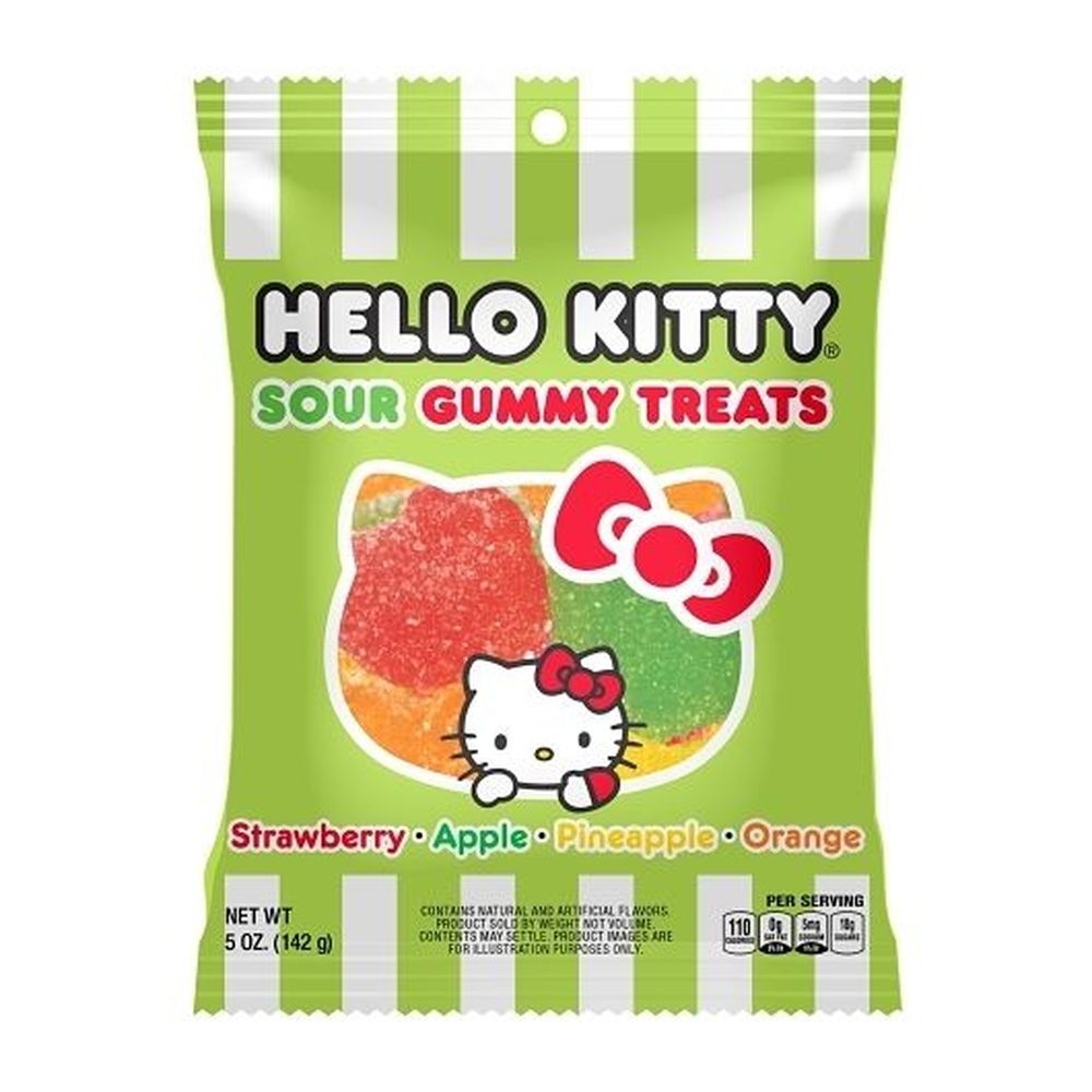 Hello Kitty 5 Ounce Sour Gummi Treats, 12 count