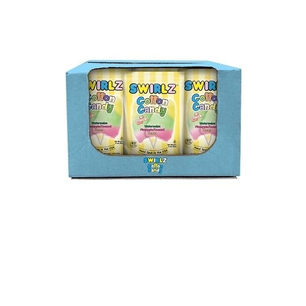 Swirlz Tropical Cotton Candy, 3.1 Ounce -- 12 per case