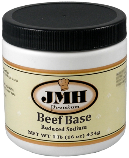 JMH Premium Reduced Sodium Beef Base, 1 Pound -- 12 per case.