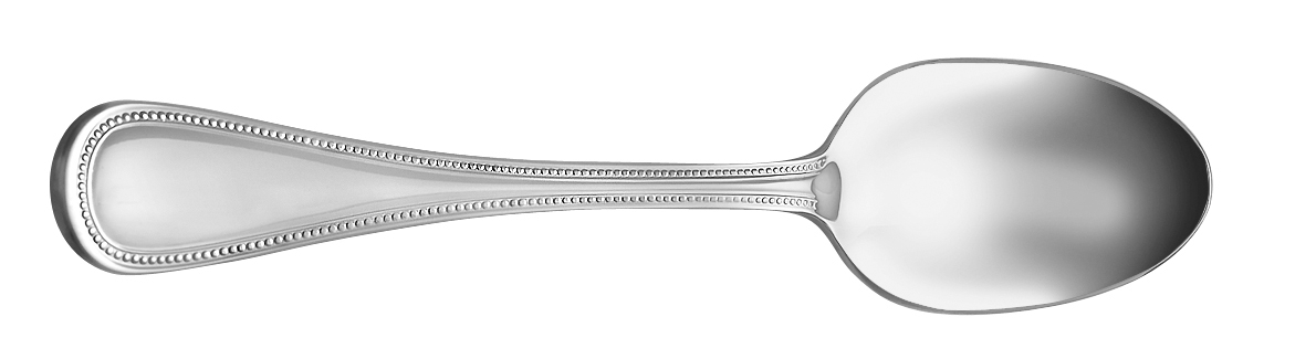 World Tableware Inc International Collection Calais Stainless Steel Dessert Spoon -- 12 per case.