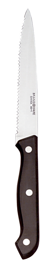 World Tableware Inc Black Bakelite Handle Pointed Tip Steak Knife, 9.25 inch -- 12 per case.