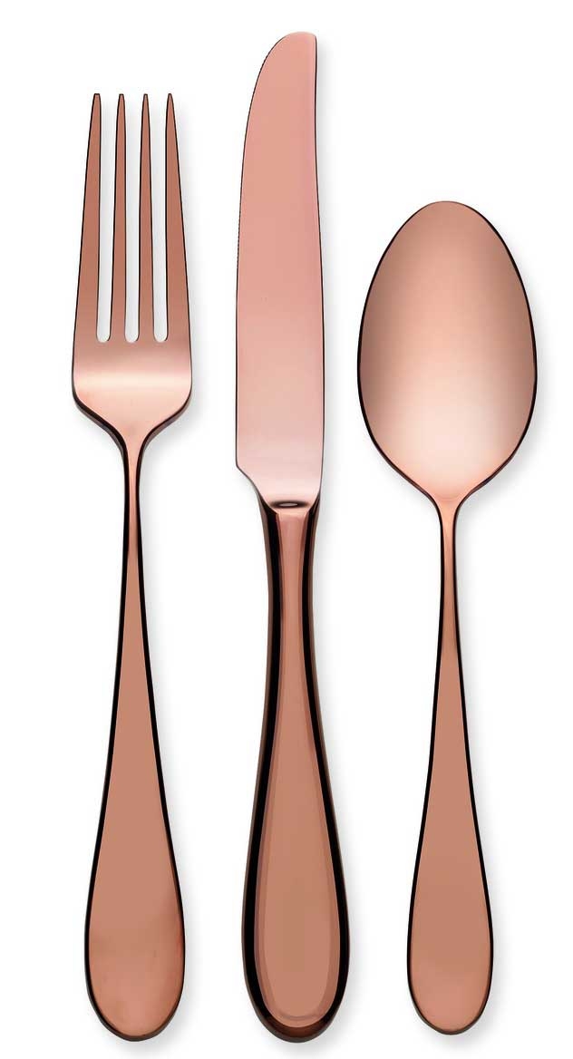 World Tableware Santa Cruz Copper Dinner Spoon, 7 1/8 inch -- 12 per case.