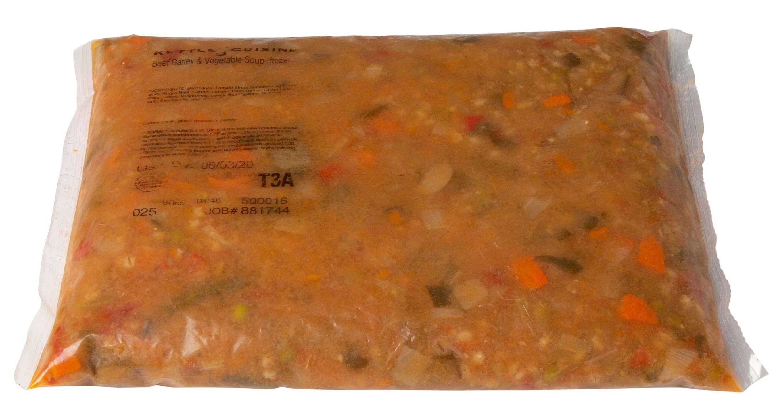 Kettle Cuisine Beef and Barley Vegetable Soup, 4 Pound -- 4 per case