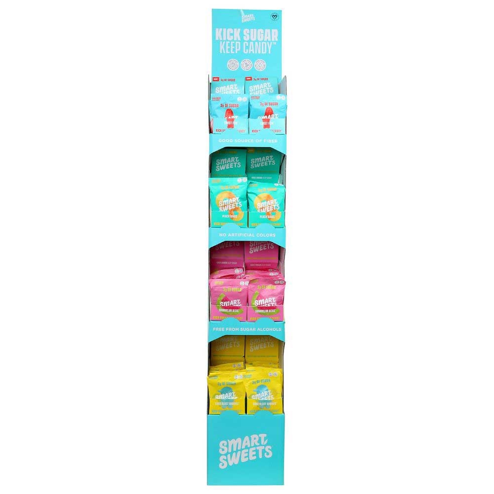 Smartsweets Naturally Sweetened Candy - Floor Display, 1.8 Ounce -- 96 per case
