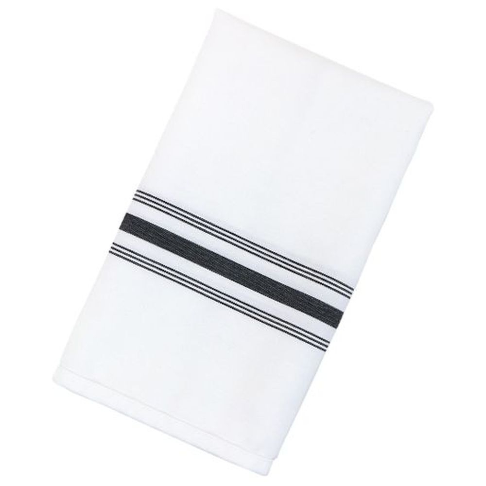 CTC Black Stripe Bistro Napkins, 12 count - 25 per case