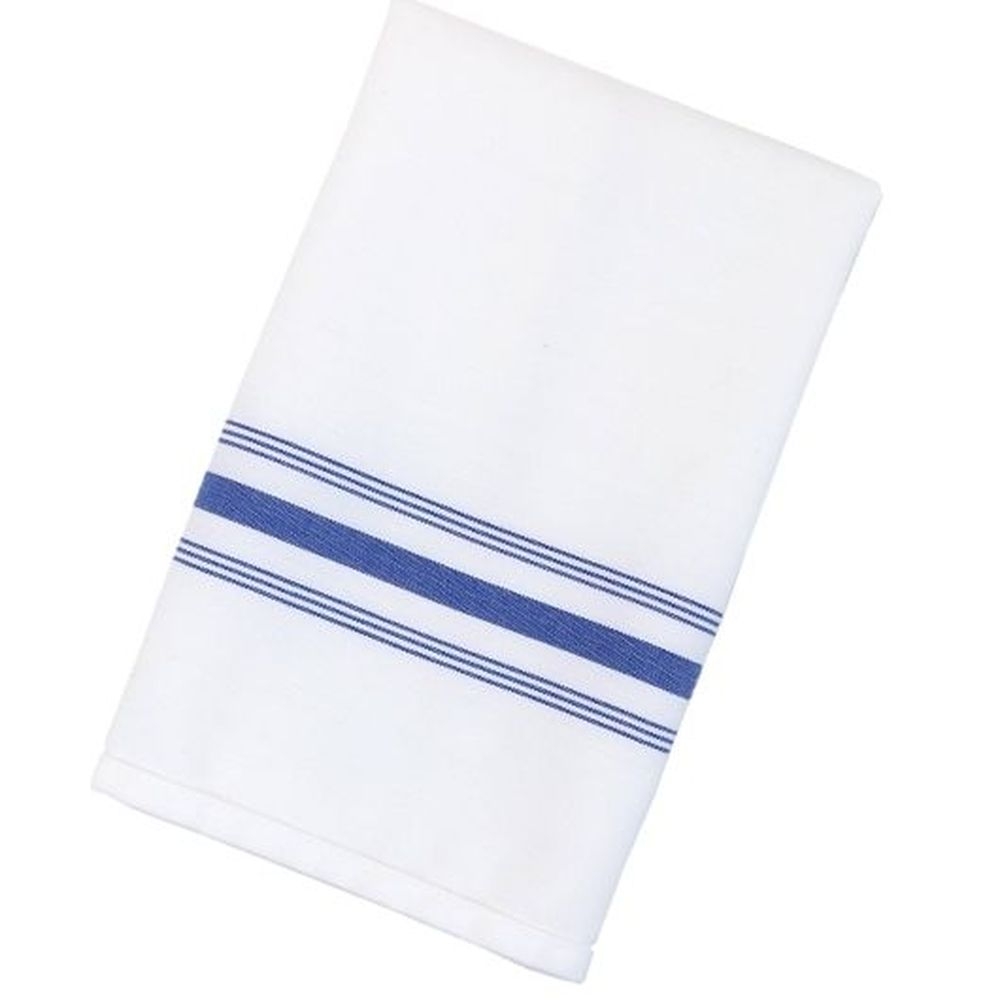 CTC Royal Blue Stripe Bistro Napkins, 12 count - 25 per case