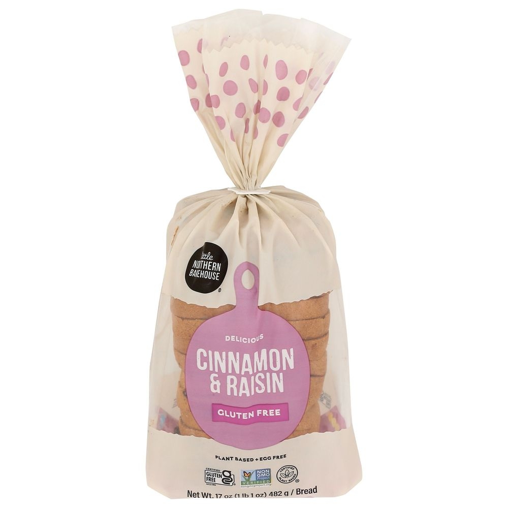 Little Northern Bakehouse Cinnamon and Raisin Bread, 17 Ounce -- 6 per case