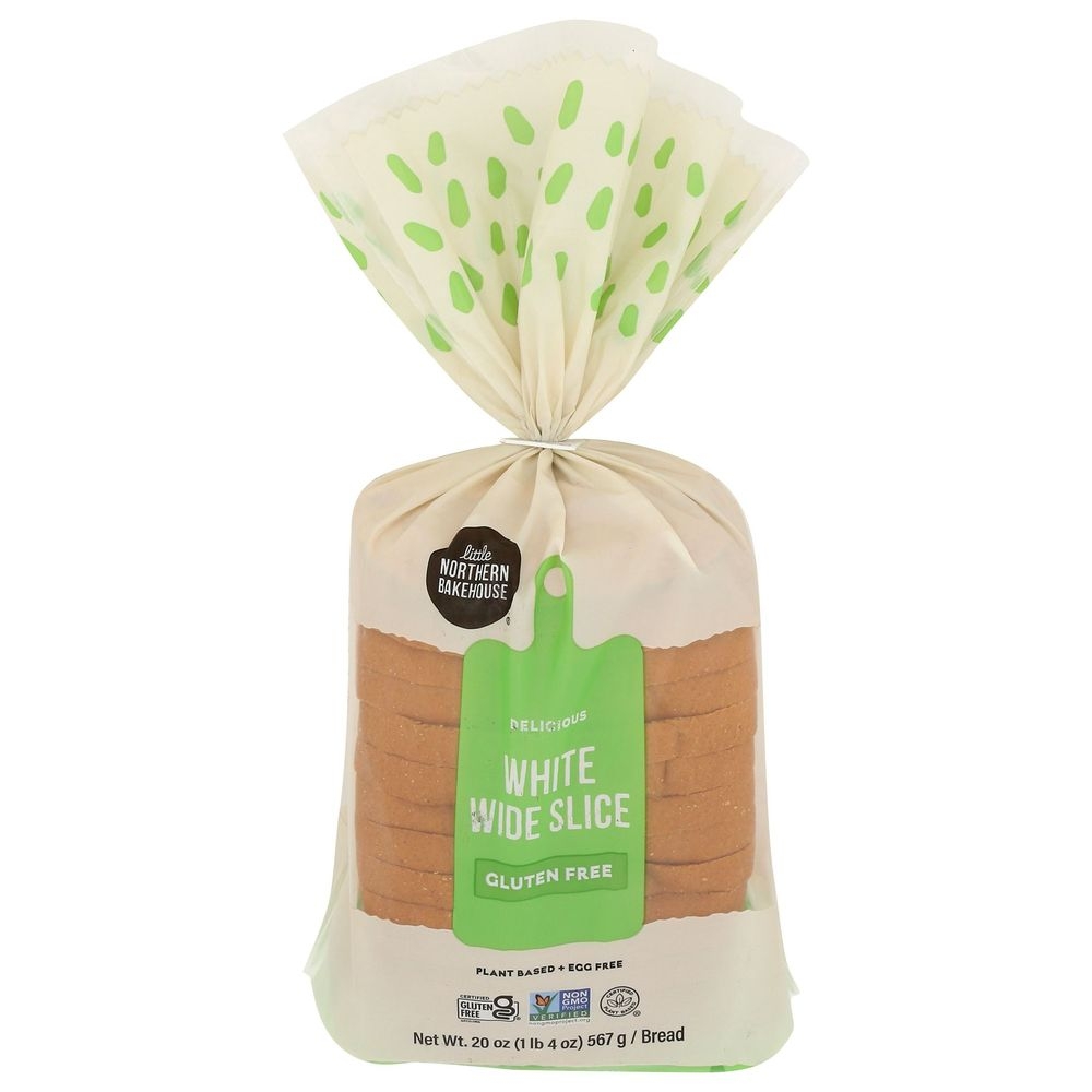 Little Northern Bakehouse White Wide Slice Bread, 20 Ounce -- 8 per case