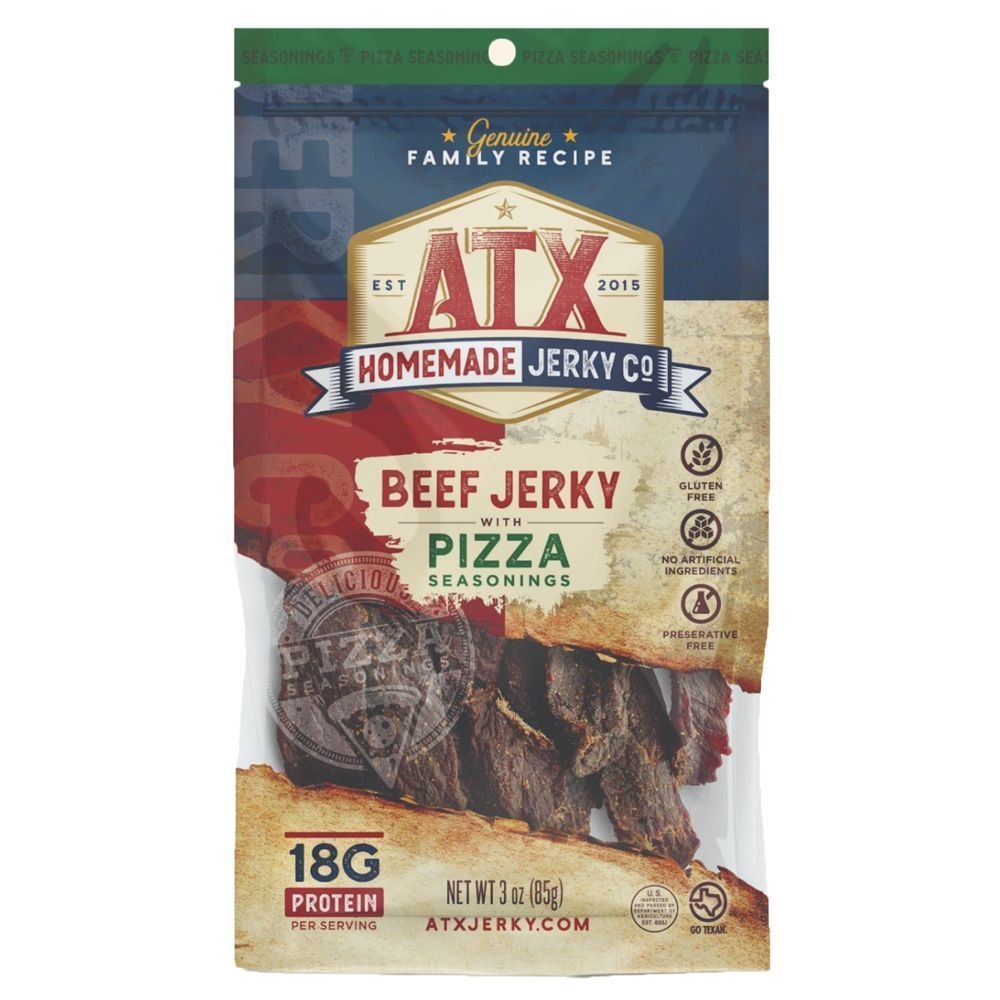 ATX Pizza Flavored Homemade Jerky, 3 Ounce