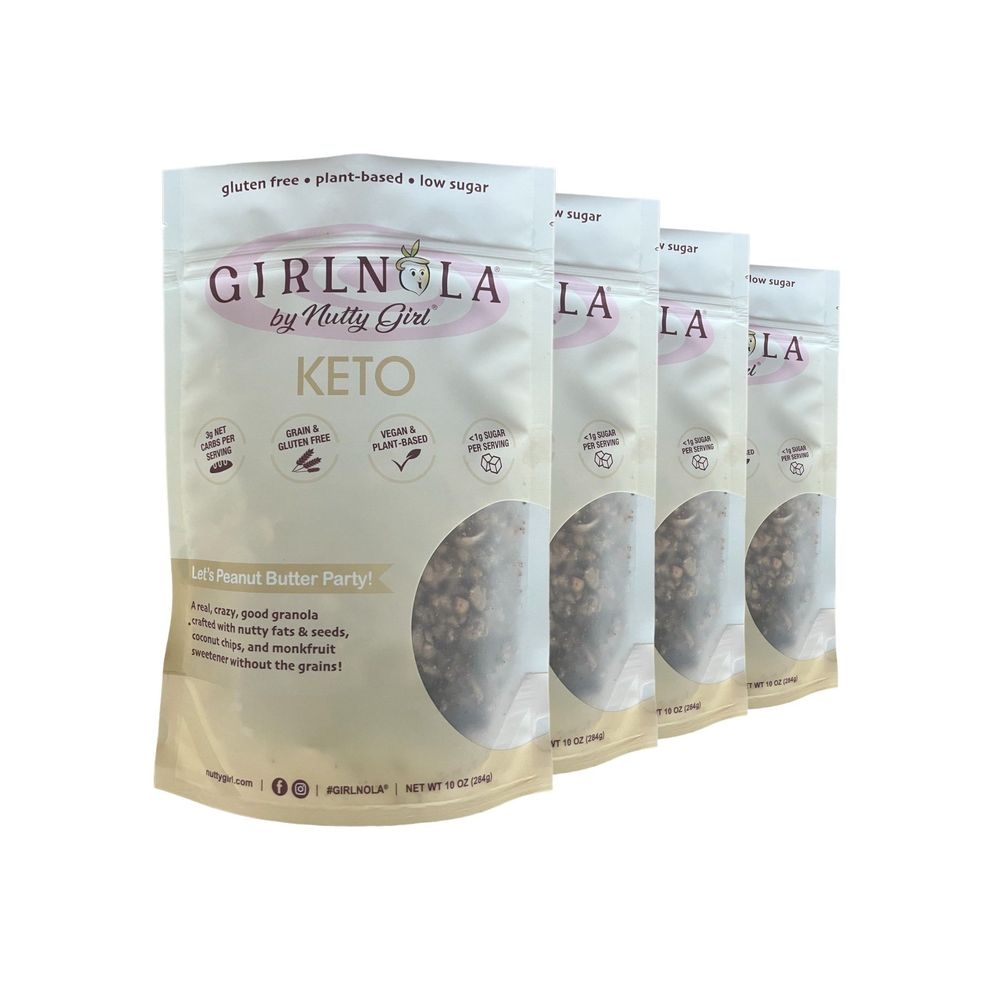 Nutty Girl Lets Peanut Butter Party Keto Girlnola, 10 Ounce -- 12 per case
