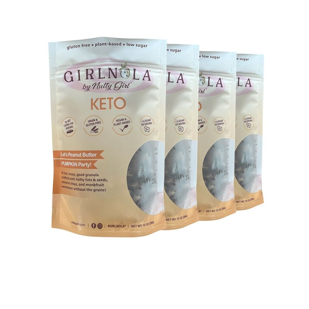 Nutty Girl Lets Peanut Butter Pumpkin Party Keto Girlnola, 10 Ounce -- 12 per case