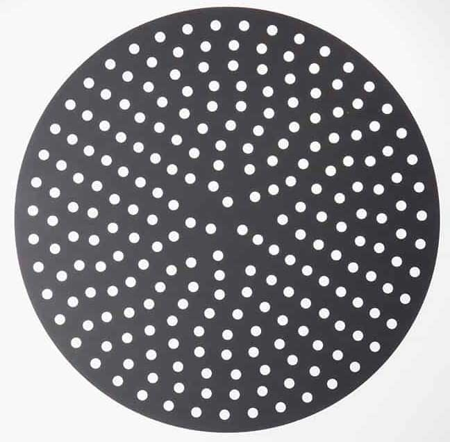 American Metalcraft Dark Gray Hard Coat Anodized Aluminum Perforated Disk, 16 Inch Dia.