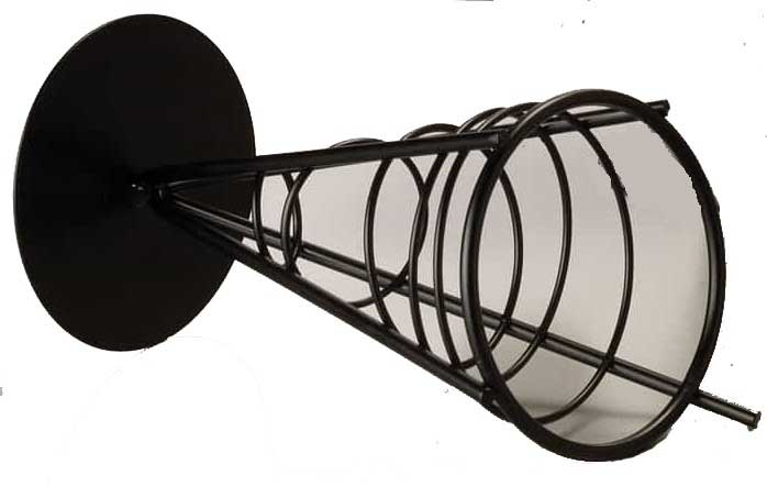 American Metalcraft Ironworks Conical French Fry Basket with 1 Cone Holder, 5 x 9 inch
