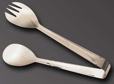 American Metalcraft Stainless Salad Server Pastry Tong, 8 inch