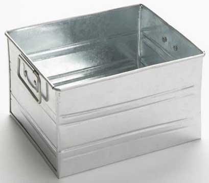 American Metalcraft Galvanized Condiment Caddy, 7 inch Length
