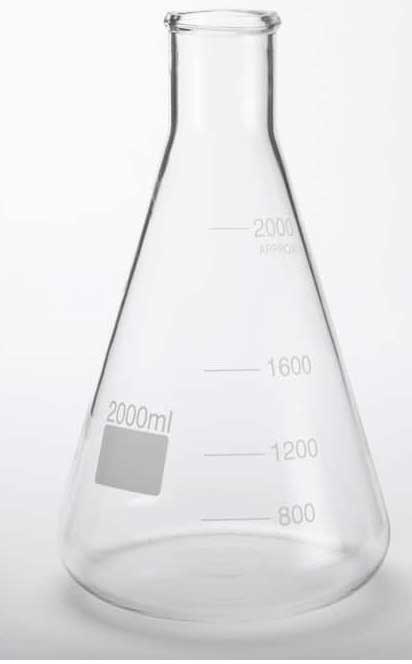 American Metalcraft Glass Clear Chemistry Flask, 68 Ounce