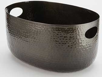 American Metalcraft Black Hammered Aluminum Beverage Tub, 10 Quart