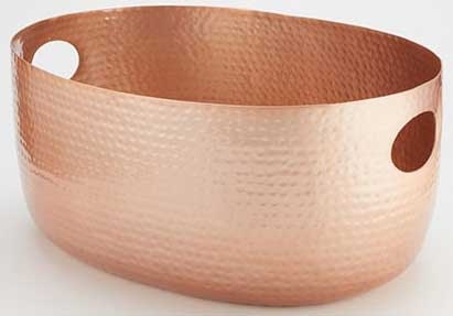 American Metalcraft Copper Hammered Aluminum Beverage Tub, 16 1/4 Quart