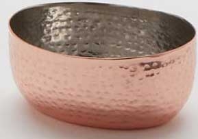 American Metalcraft Stainless Steel Copper Finish Oval Sauce Cup, 4 Ounce