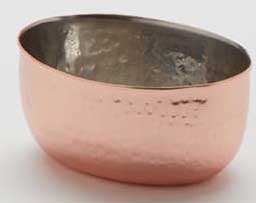 American Metalcraft Stainless Steel Copper Finish Oval Sauce Cup, 3 Ounce