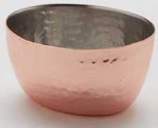 American Metalcraft Stainless Steel Copper Finish Oval Sauce Cup, 2 Ounce