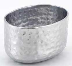 American Metalcraft Silver Hammered Aluminum Sugar Packet Holder, 6 Ounce