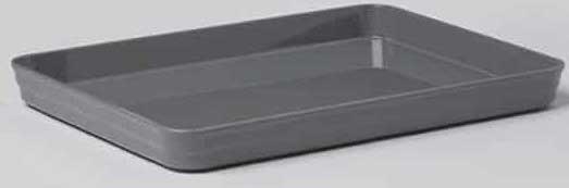 American Metalcraft The Del Mar Collection Gray ABS Plastic Rectangular Lid for Serving Bowl, 11-3/8 inch Length x 8-3/8 inch Width x 1-1/8 inch Height