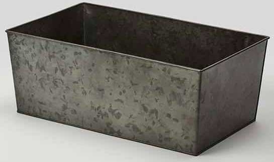American Metalcraft Full Size Rectangular Onyx Galvanized Beverage Tub, 20-1/2 inch Length x 12 inch Width x 8 inch Height