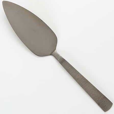 American Metalcraft Vintage Black Hammered Pie Server, 10 inch Length