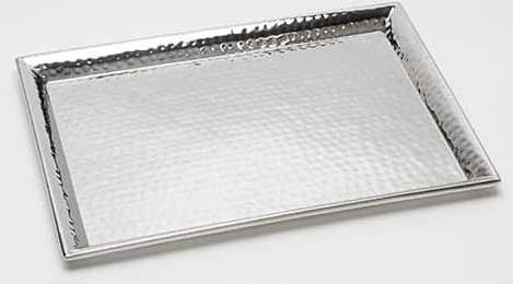 American Metalcraft Half Size Hammered Stainless Steel Sheet Pan, 18 inch Length x 13 inch Width x 1 inch Height