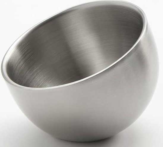 American Metalcraft Stainless Steel Satin Finish Double Wall Angled Sauce Cup, 5 Ounce