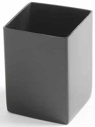 American Metalcraft Black Square Sugar Packet Holder, 2 inch Square X 2-3/4 inch Height