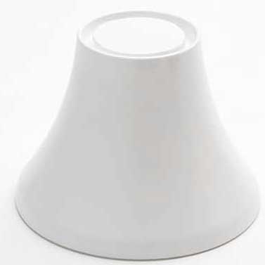 American Metalcraft Lift Collection White Melamine Pedestal, 4 7/8 inch Height