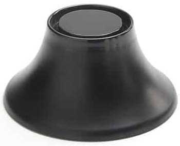American Metalcraft Lift Collection Black Melamine Pedestal, 3 1/4 inch Height