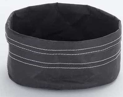American Metalcraft Black Kraft Paper Bag, 7 inch Dia