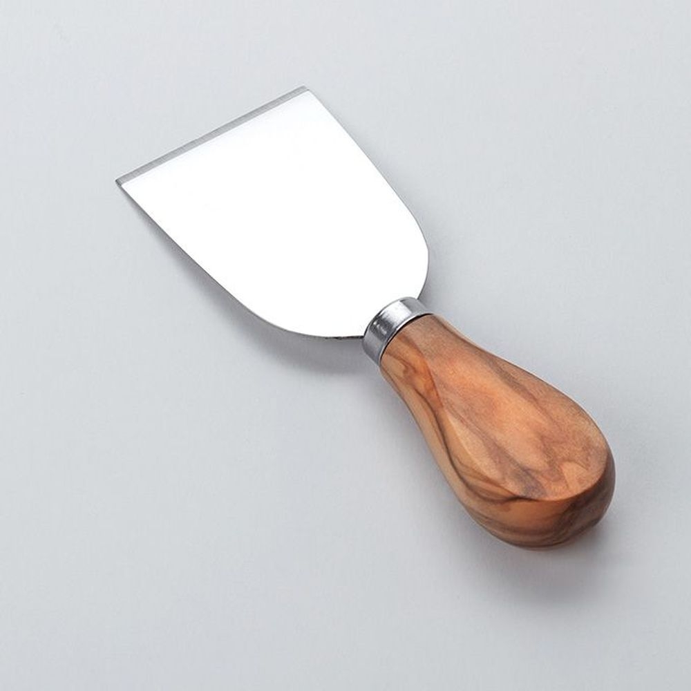 American Metalcraft Olive Wood Hard Cheese Knife, 5 inch Length