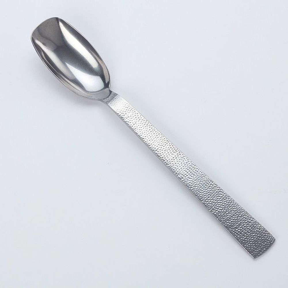American Metalcraft Vintage Stainless Steel Hammered Salad Spoon, 9 3/8 inch Length