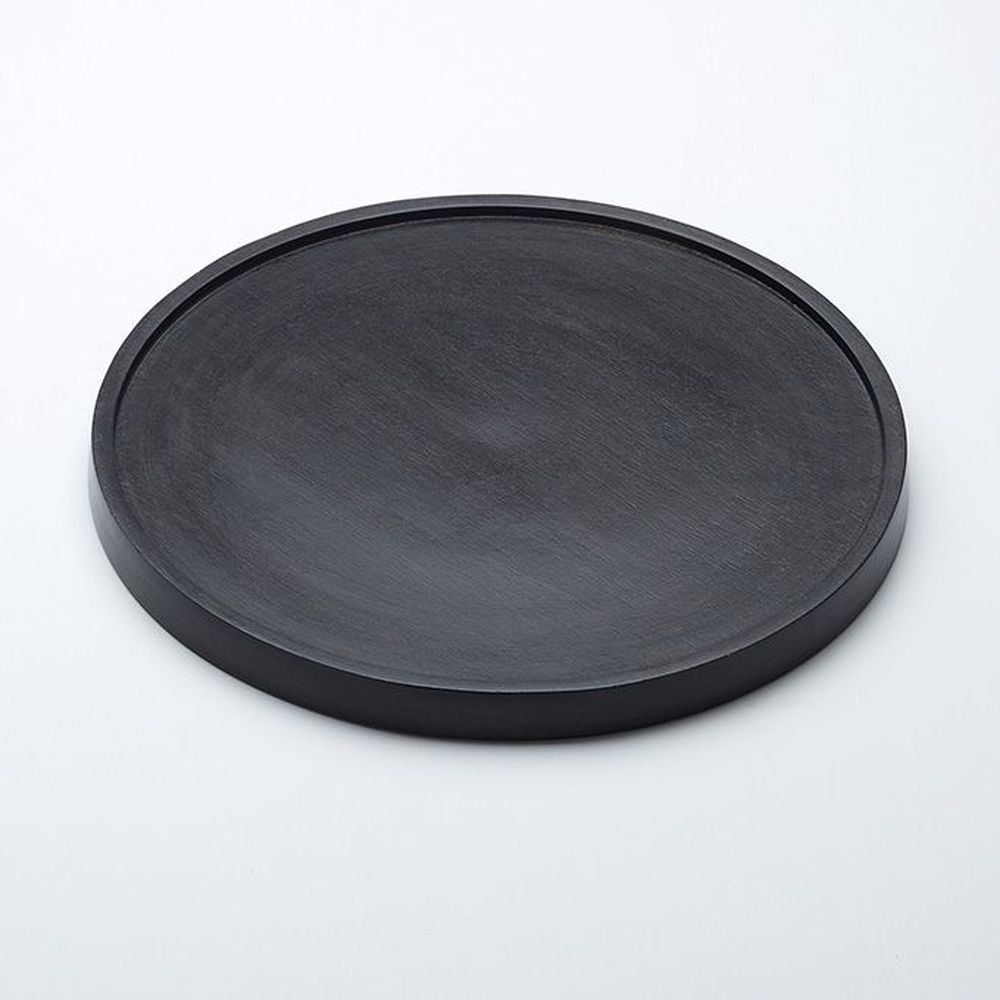 American Metalcraft Upton Collection Espresso Finished Wood Plate, 12 x 12 x 3/4 inch