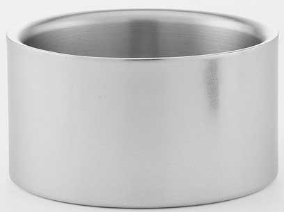 American Metalcraft Stainless Steel Satin Fininsh Wine Coaster, 4.75 x 4.75 x 2.5 inch