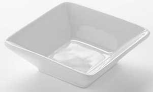 American Metalcraft White Square Porcelain Sauce Cup , 3 x 3 x 0.9 inch