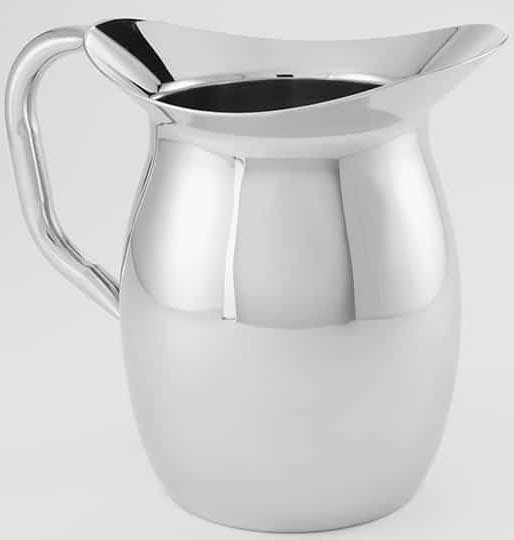 American Metalcraft Stainless Steel Mirror Finish Double Wall Bell Pitcher, 64 Ounce