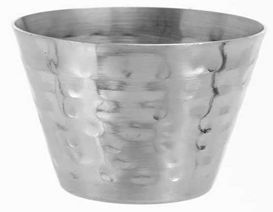 American Metalcraft Stainless Steel Hammered Sauce Cup, 4 Ounce